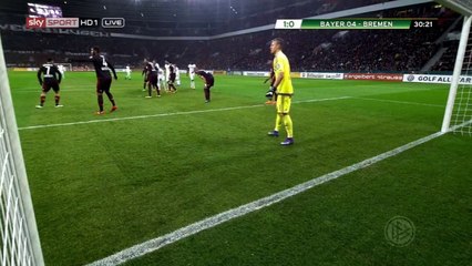 Santiago Garcia Goal - Bayer Leverkusen 1 - 1	Werder Bremen -  - 09-02-2016 HD