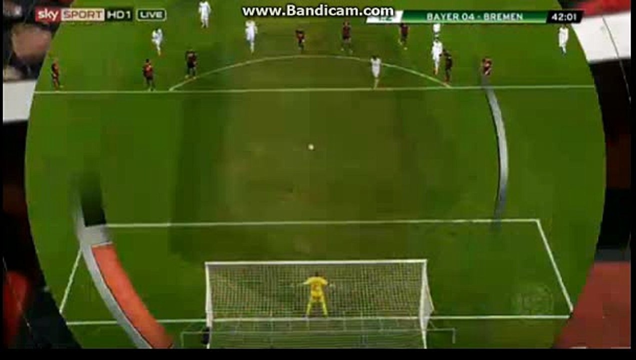 claudio pizzaro  goal 1-2 Leverkusen vs Werder bremen