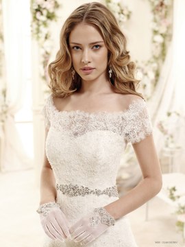 Omuz Dantel Detaylı Gelinlik Modelleri 2016 | Omuzdan Dantelli Kollu Gelinlikler | Nova Bella Gelinlik Nişantaşı