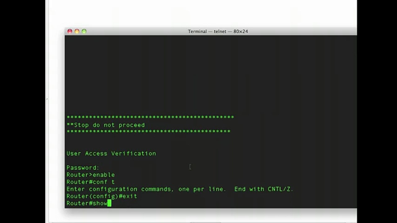 Basic Cisco Router Config Study 4 of 10