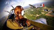 NASCAR Flyover: Formation of P-51 Mustangs