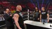 Dean Ambrose confronts Brock Lesnar during their WWE Fastlane contract signing- Raw, Feb. 8, 2016