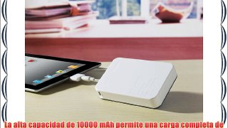 Noontec A10000B Giant - Batería externa universal de reserva (10000 mAh para smartphones móviles