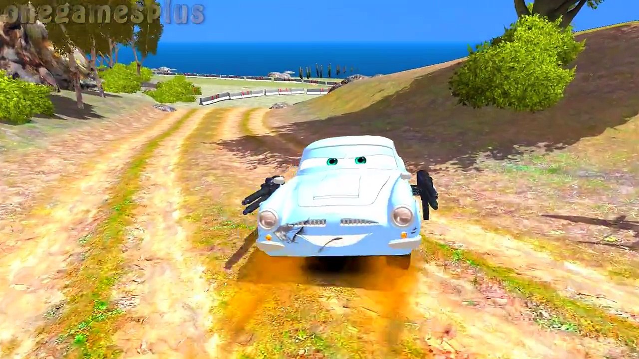 Childrens Songs Disney PIXAR cars Dinoco King 43 and Mater Pilot Mickey Mouse & Goofy