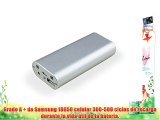 INNORI 5000mAH Ultra Slim Power Bank Universal USB Battery Charger External Battery Pack silver