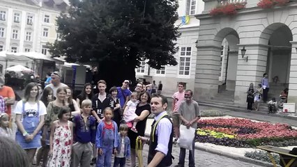 Комик-шоу на Площади Рынок у Львові