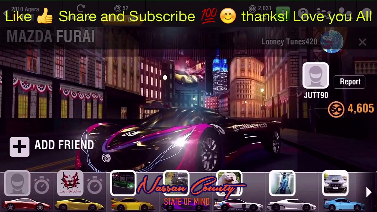 Racing Rivals Agera Koenigsegg Test run!!