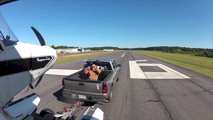 Flying Is Taking Off from the Back of a Truck