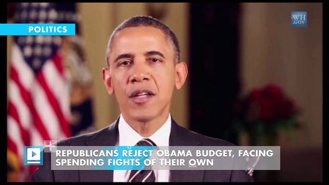 Republicans reject Obama budget, facing spending fights of their own