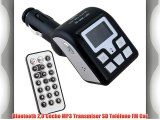 Bluetooth 20 Coche MP3 Transmisor SD Teléfono FM Car