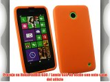 Emartbuy® Nokia Lumia 630 / Lumia 635 Silicona Funda Carcasa Case Cover Naranja