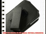 DFV mobile - Funda cinturon con clip giratorio 360º piel sintetica premium para