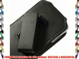 Download Video: DFV mobile - Funda cinturon con clip giratorio 360º piel sintetica premium para