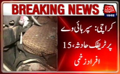 Karachi: Collision Between Van And Dumper On Super Highway, 15 Injured, 4 Critical