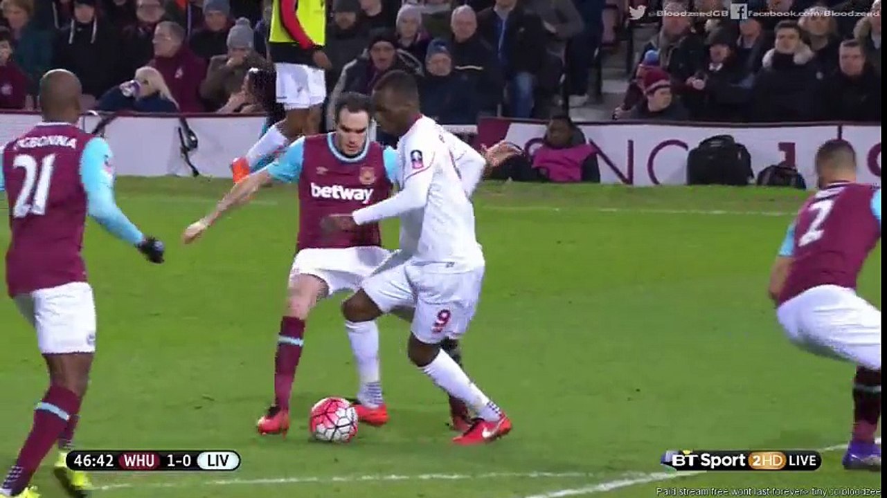 West Ham United 1 - 1 Liverpool All Goals & Highlights 09/02/2016 - FA Cup