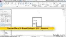 03 01. Adding doors to the project - House in Revit Architecture