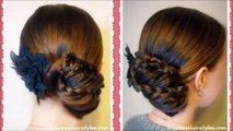 Prom Hairstyles, Triple Lace Braid Updo