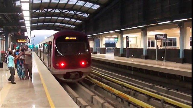 Bangalore Worldclass Metro Train Metro Station
