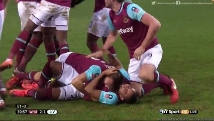 Angelo Ogbonna Super Goal HD - West Ham 2-1 Liverpool - FA Cup 09.02.2016 HD