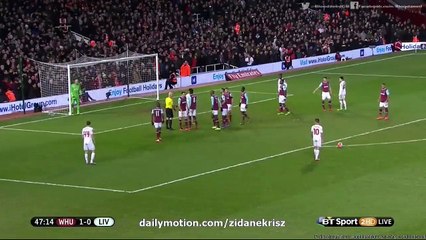 All Goals HD - West Ham 1-1 Liverpool - FA Cup 09.02.2016 HD (3)
