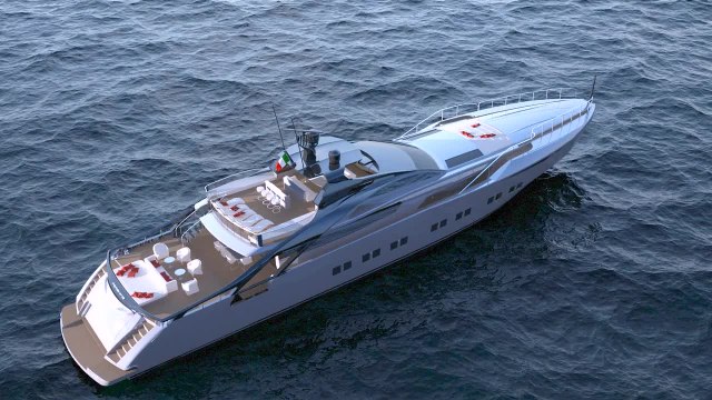 Rendering: Pershing Yachts 140