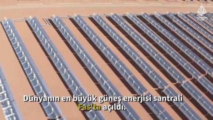 Download Video: Fasta dünyanın en büyük güneş enerjisi santrali açıldı