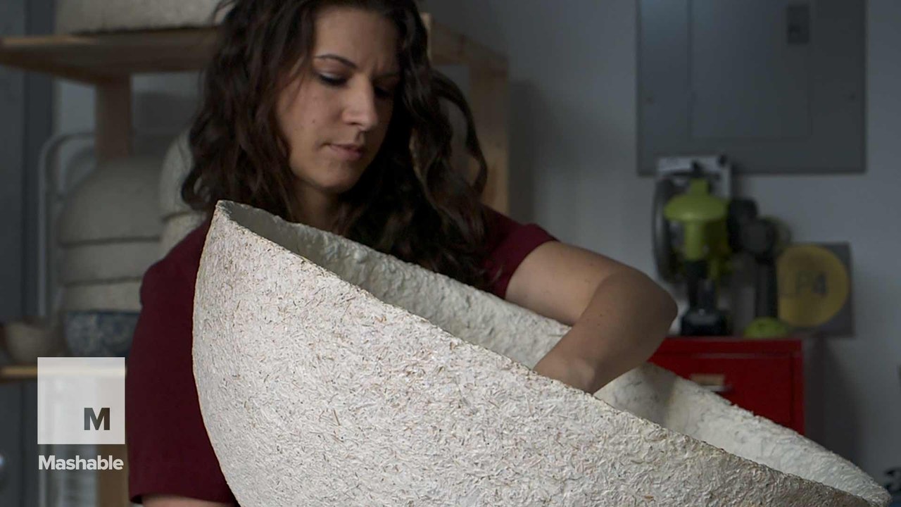 Meet the designer grows lamps from mushrooms