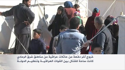 خروج آخر دفعة عائلات عراقية من شرق الرمادي