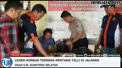 Pelaku Memasang Tali Setinggi Leher