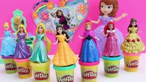 Disney Princess MagiClip Collection Play-Doh Magic Clip Frozen Anna Ariel Merida Belle Dolls