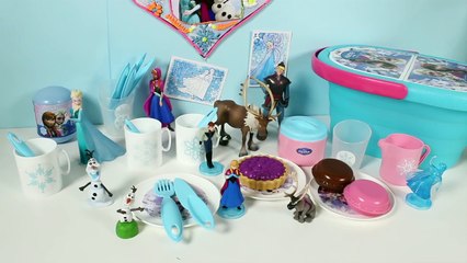 FROZEN Picnic Basket Playset Play Doh Lollipops Cake Dessert DIY Play-Doh Creations