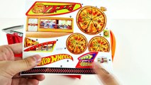 CARS Mater Speedy Pizza Hot Wheels Track Spider-Man Superman Zoom Around Pizzeria 360 Loop