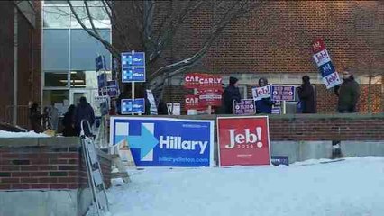 Trump y Sanders en cabeza, tras el cierre de urnas de Nuevo Hampshire