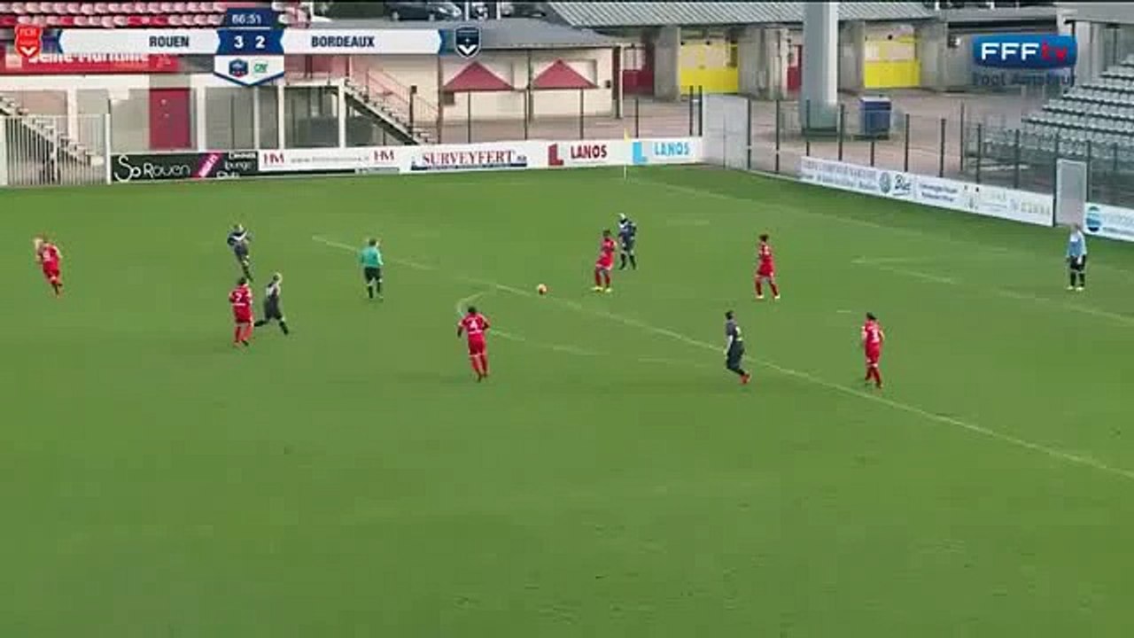 Rouen & Bordeaux women football fight