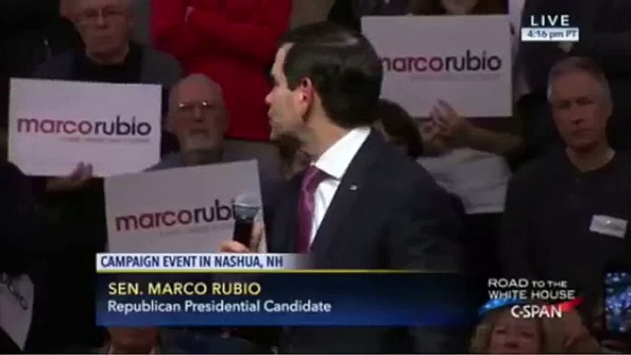 Marco Rubio Short-Circuits Again, Inexplicably Repeats Scripted Line Word for Word