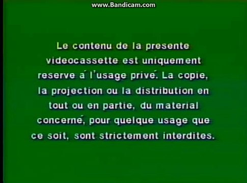 Opening To La Belle Et La Bête (Beauty And The Beast) 1992 VHS (Canadian-French Copy)