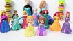 Play Doh Disney Princess Cinderella How to Make Playdough Dress Princess Cinderella Magiclip Dolls