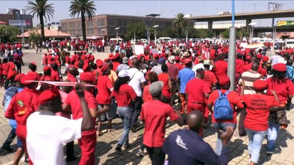 Protests as South Africa's top court hears case against Zuma