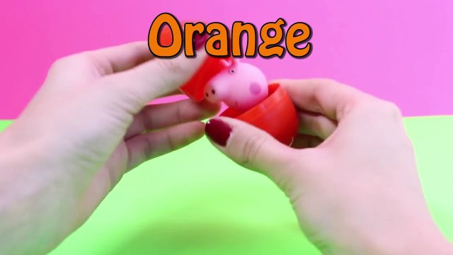 Learn Colors with Surprise Eggs Nesting Stacking Cups in English Learn Colours Play-Doh Eggs