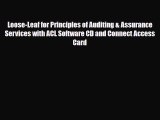 [PDF Download] Loose-Leaf for Principles of Auditing & Assurance Services with ACL Software