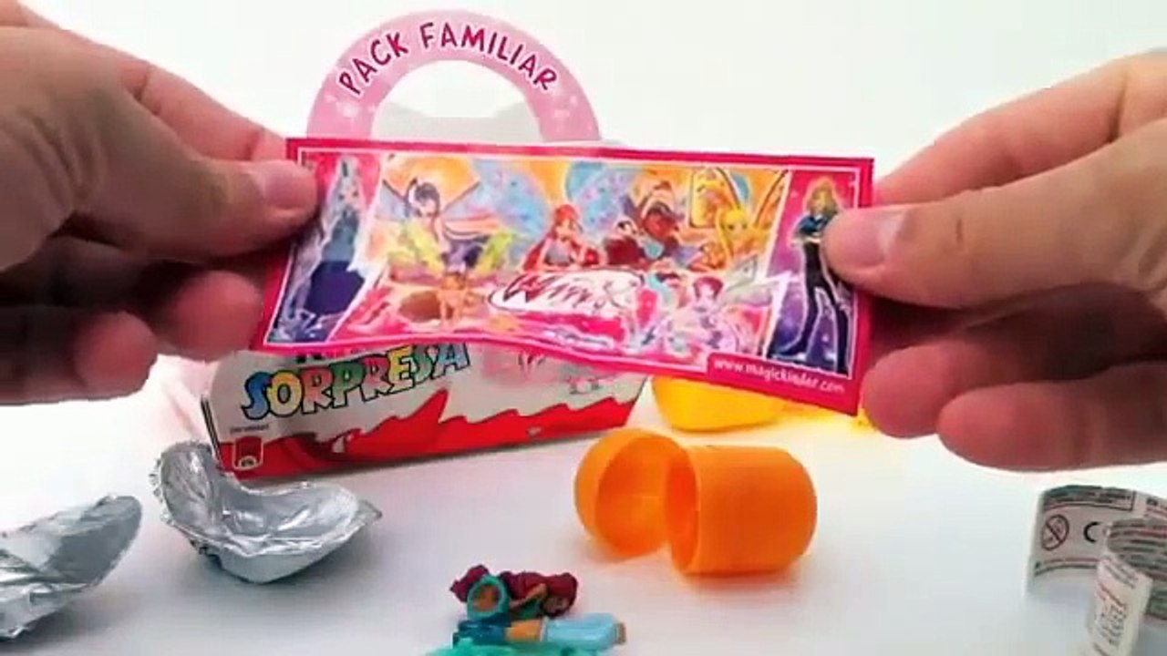 Kinder Surprise Eggs Unboxing Winx Club
