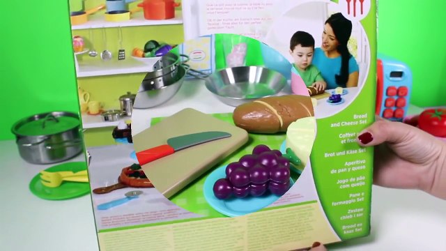 Just Like Home Bread and Cheese Set Toy Cutting Food Velcro Cooking Playset Kitchen Playset Toy Foo