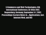 (PDF Download) E-Commerce and Web Technologies: 8th International Conference EC-Web 2007 Regensburg