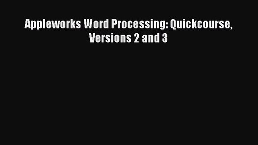 free pdf download of advanced word processing (lesson 56-110)