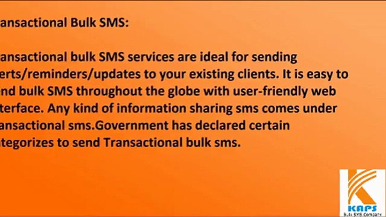 How to send transactional SMS by using Web Interface......