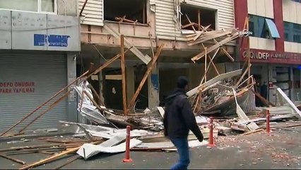 Önlem alınmayarak faciadan dönülen yıkım böyle görüntülendi