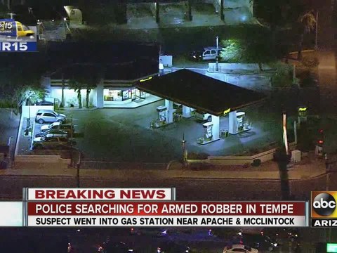 Police searching for armed robber in Tempe
