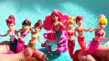 Little Mermaid Ariel COLOR CHANGE Dolls! Mermaid Sisters Water Bath Color Changing Toy DisneyCarToys