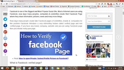 Verify Facebook Page in Just 10 Seconds and & 3 Steps!
