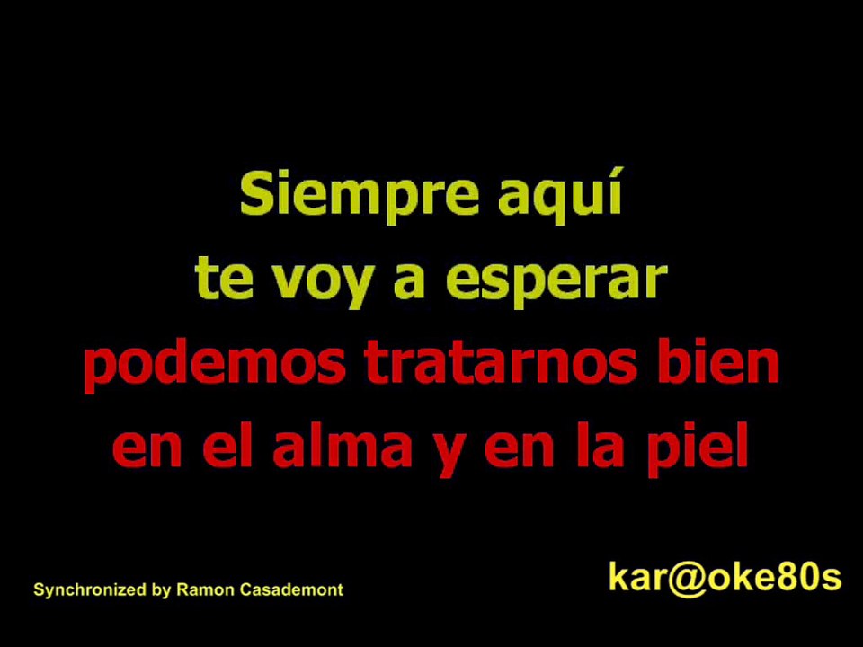 karaoke Aqui te espero Abel Pintos